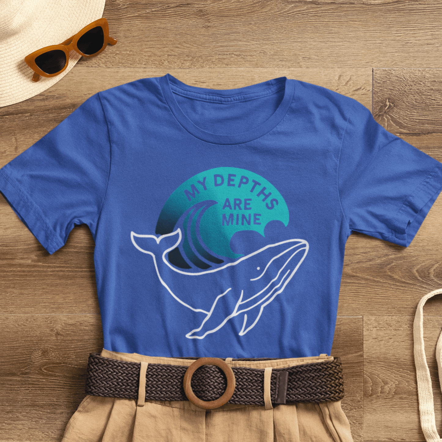 My Depths Are Mine Whale T-Shirt – Ocean Lover Statement Tee - Spirit Stitch