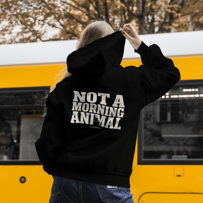 Not a Morning Animal Hoodie | Funny Grumpy Hedgehog Sweatshirt | Coffee Lover Gift - Spirit Stitch