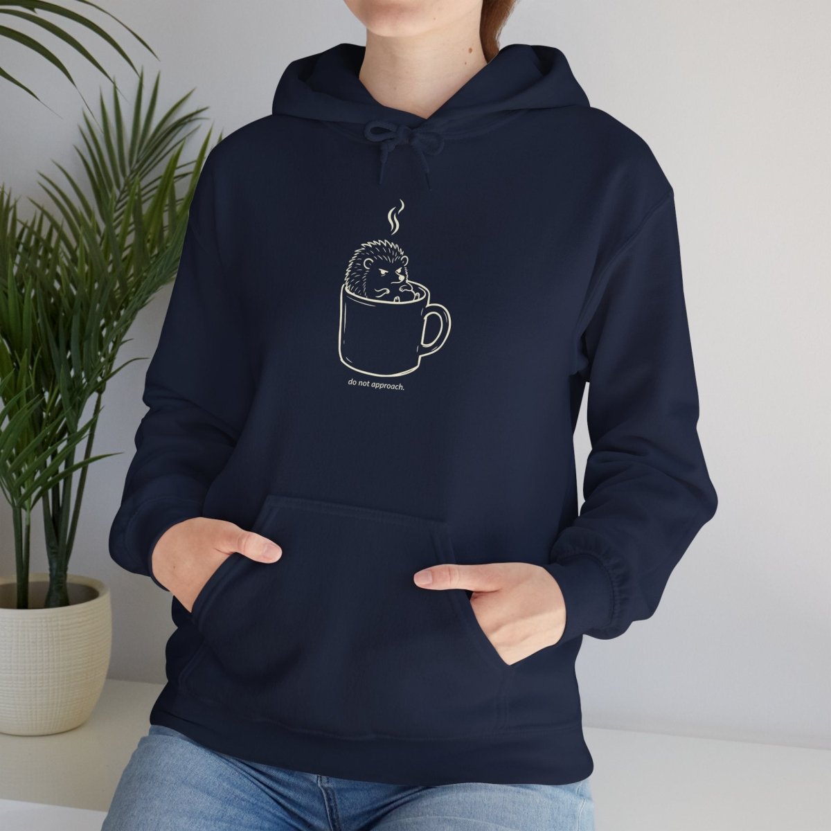 Not a Morning Animal Hoodie | Funny Grumpy Hedgehog Sweatshirt | Coffee Lover Gift - Spirit Stitch