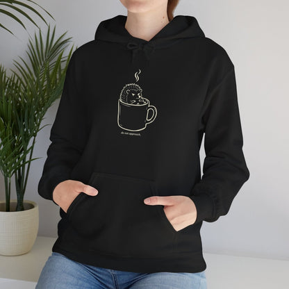 Not a Morning Animal Hoodie | Funny Grumpy Hedgehog Sweatshirt | Coffee Lover Gift - Spirit Stitch