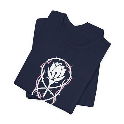 Not Available T-Shirt — Gothic Botanical Boundary Tee with Floral Sigil - Spirit Stitch