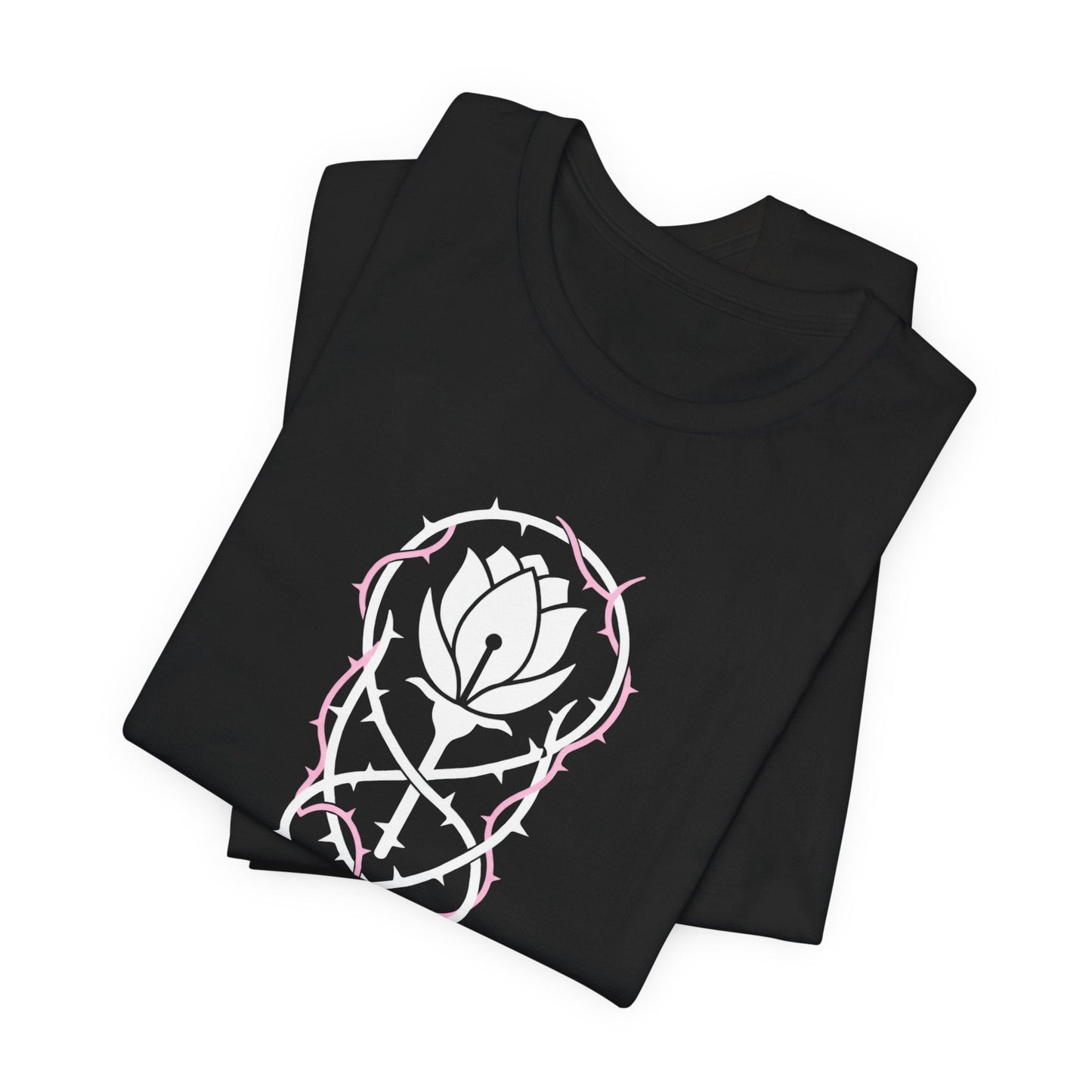 Not Available T-Shirt — Gothic Botanical Boundary Tee with Floral Sigil - Spirit Stitch