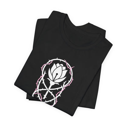 Not Available T-Shirt — Gothic Botanical Boundary Tee with Floral Sigil - Spirit Stitch