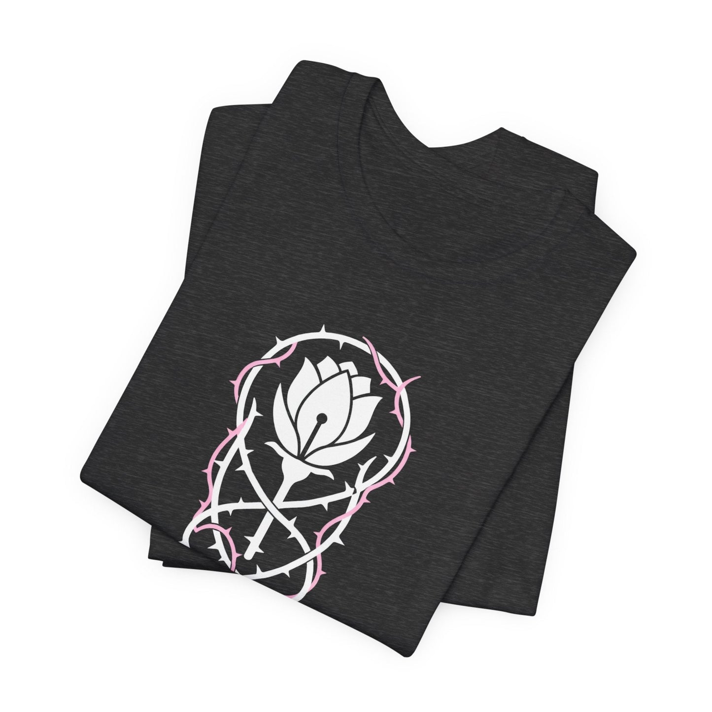 Not Available T-Shirt — Gothic Botanical Boundary Tee with Floral Sigil - Spirit Stitch