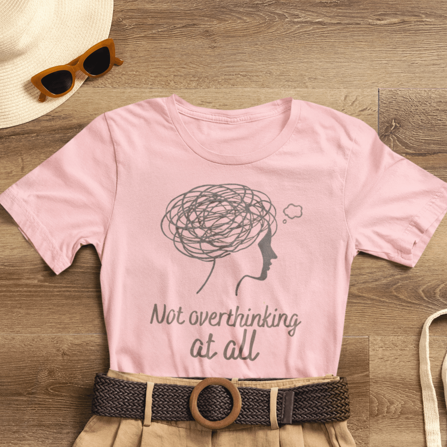 Not Overthinking At All T-Shirt – Funny Mental Health Graphic Tee | Unisex Comfort Wear - Spirit Stitch