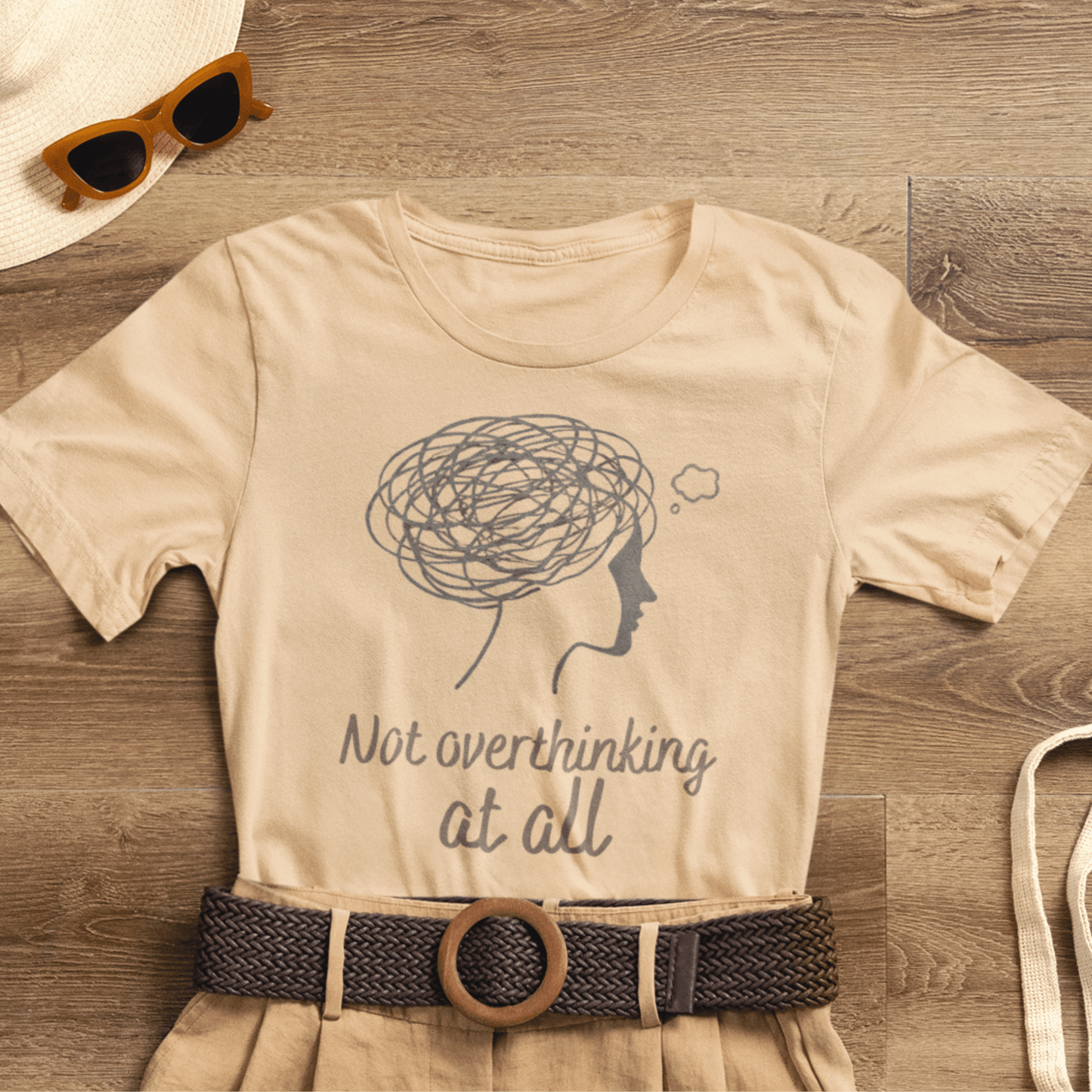 Not Overthinking At All T-Shirt – Funny Mental Health Graphic Tee | Unisex Comfort Wear - Spirit Stitch