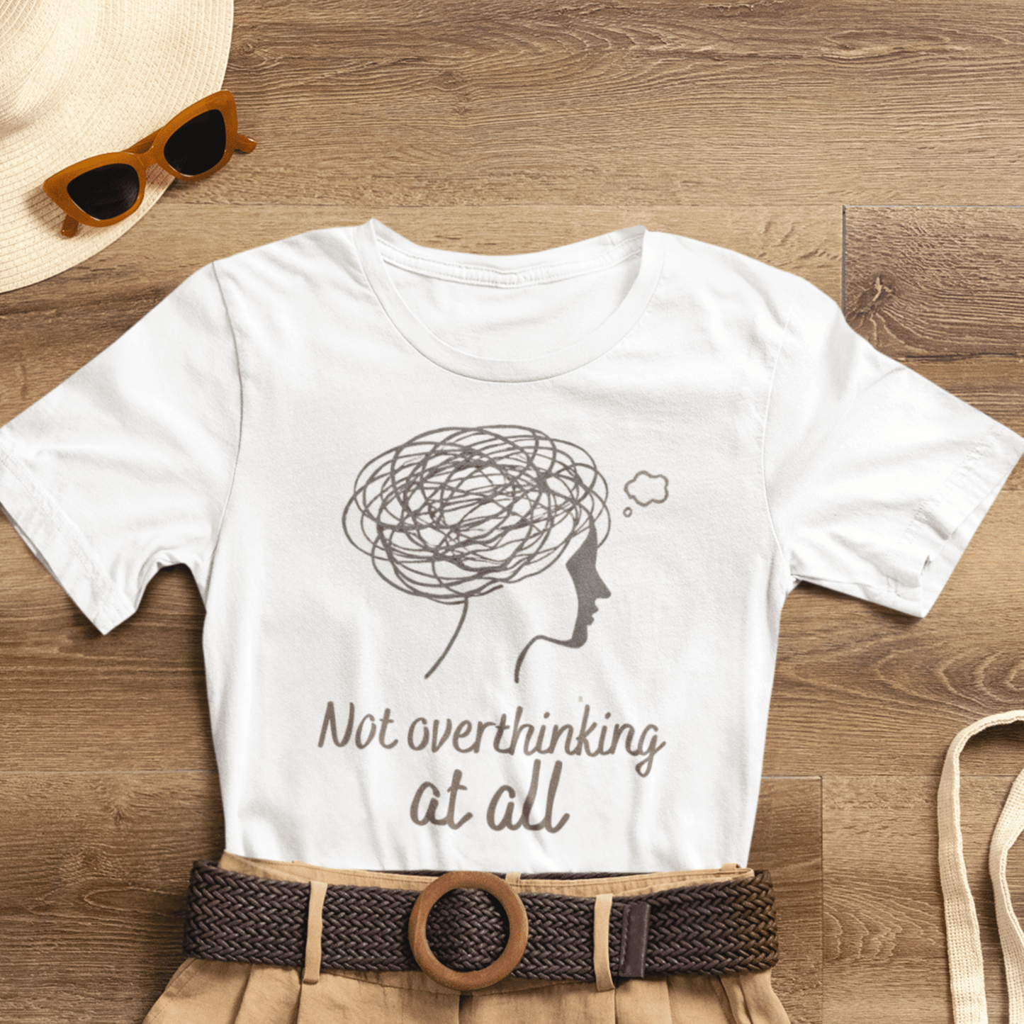 Not Overthinking At All T-Shirt – Funny Mental Health Graphic Tee | Unisex Comfort Wear - Spirit Stitch