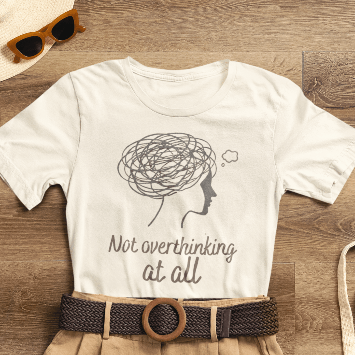 Not Overthinking At All T-Shirt – Funny Mental Health Graphic Tee | Unisex Comfort Wear - Spirit Stitch