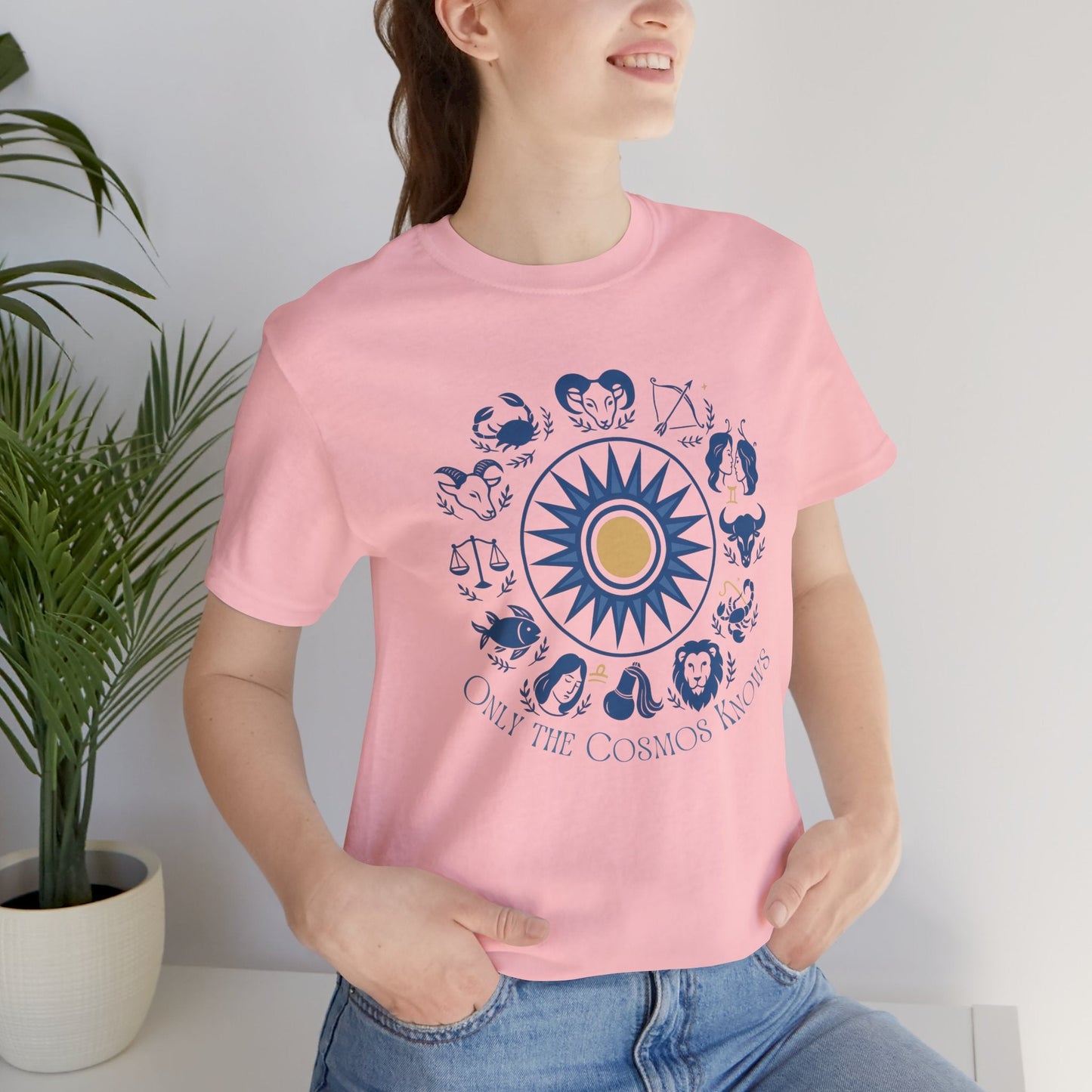 Only the Cosmos Knows Zodiac T-Shirt – Astrology Lover Celestial Graphic Tee - Spirit Stitch