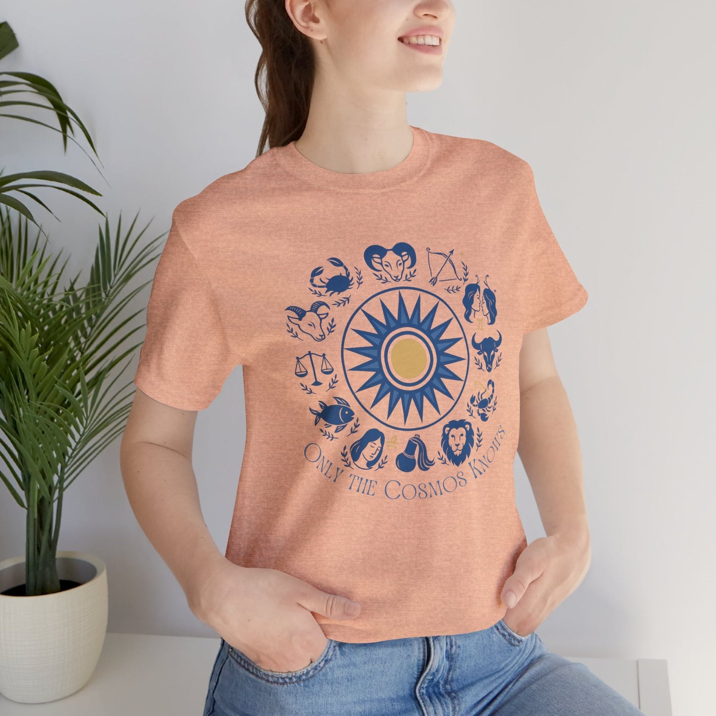 Only the Cosmos Knows Zodiac T-Shirt – Astrology Lover Celestial Graphic Tee - Spirit Stitch