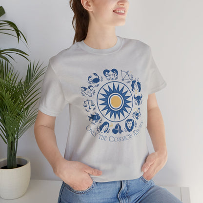 Only the Cosmos Knows Zodiac T-Shirt – Astrology Lover Celestial Graphic Tee - Spirit Stitch