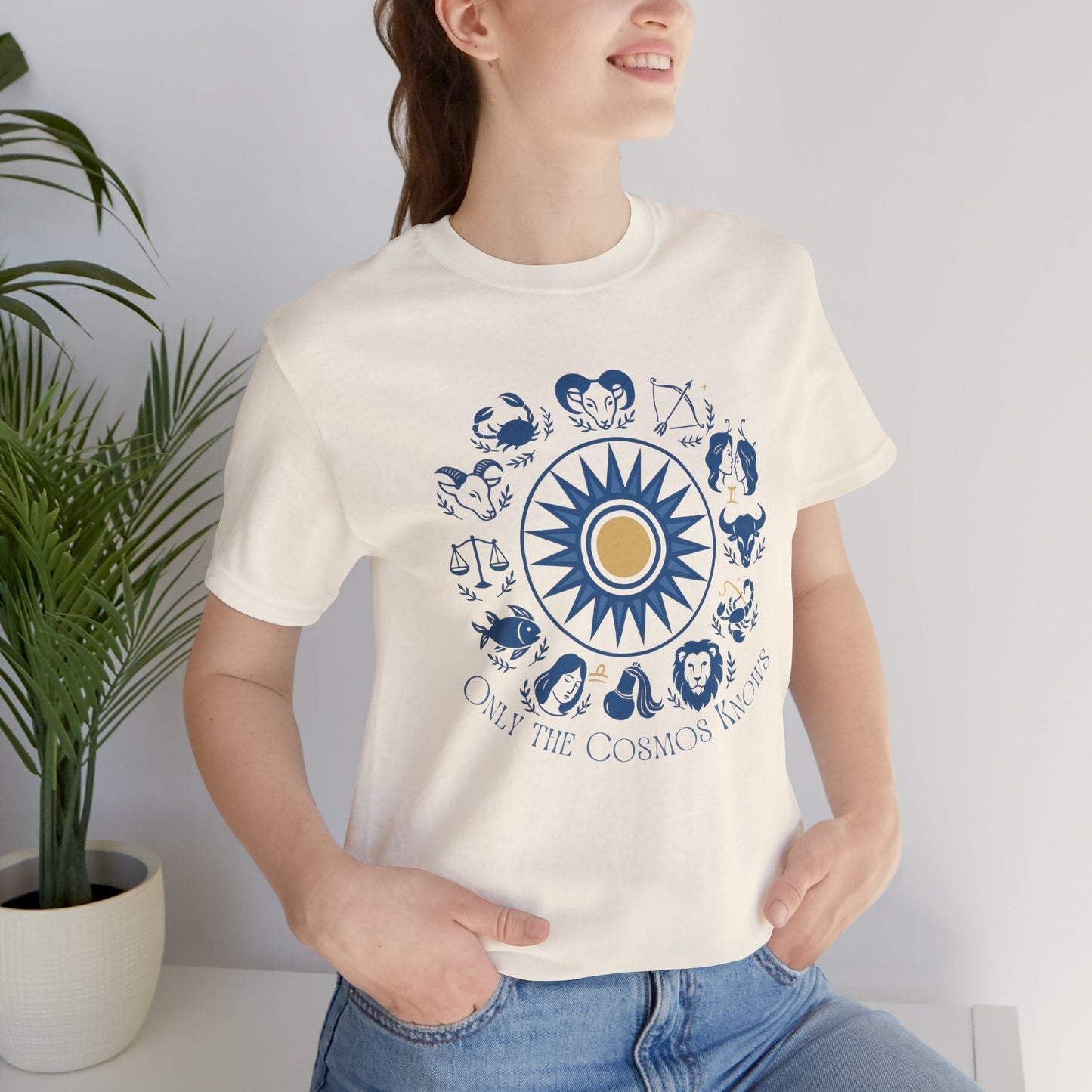Only the Cosmos Knows Zodiac T-Shirt – Astrology Lover Celestial Graphic Tee - Spirit Stitch