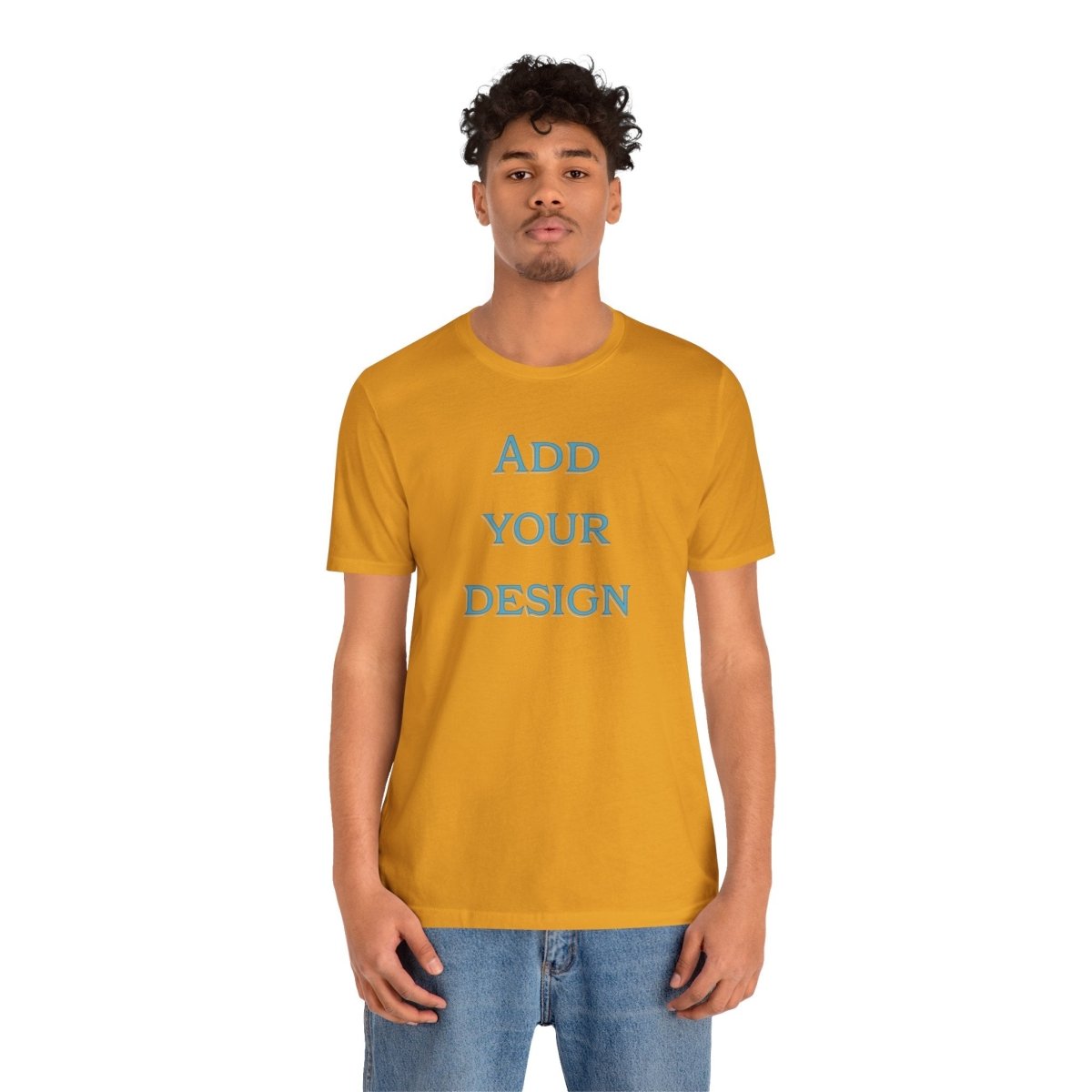 Oracle Custom Stitch Tee by Printify featuring a unique, colorful aura design on a comfortable T-shirt.