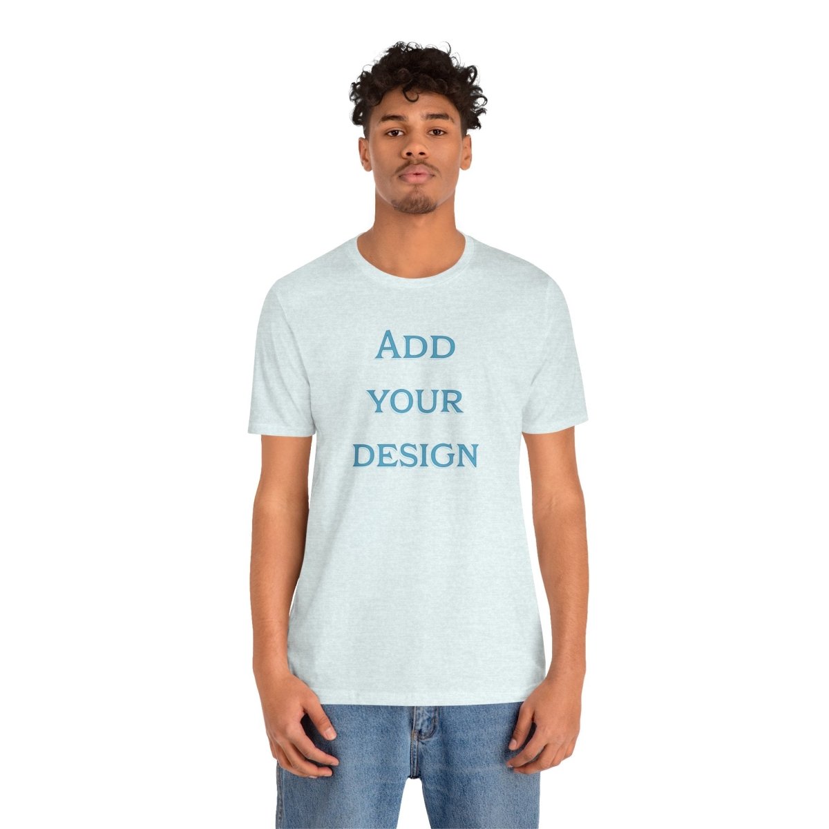 Oracle Custom Stitch T-Shirt by Printify featuring a unique aura design in vibrant colors on a comfortable cotton fabric.