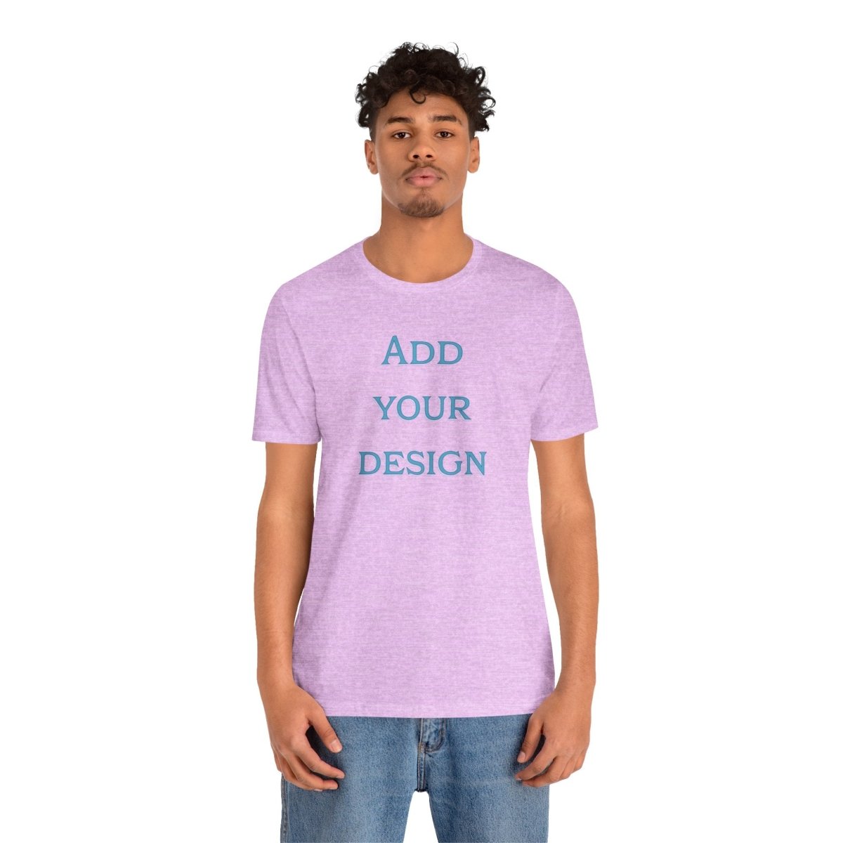 Oracle Custom Stitch Tee by Printify featuring a unique aura design, shown on a casual cotton T-shirt.