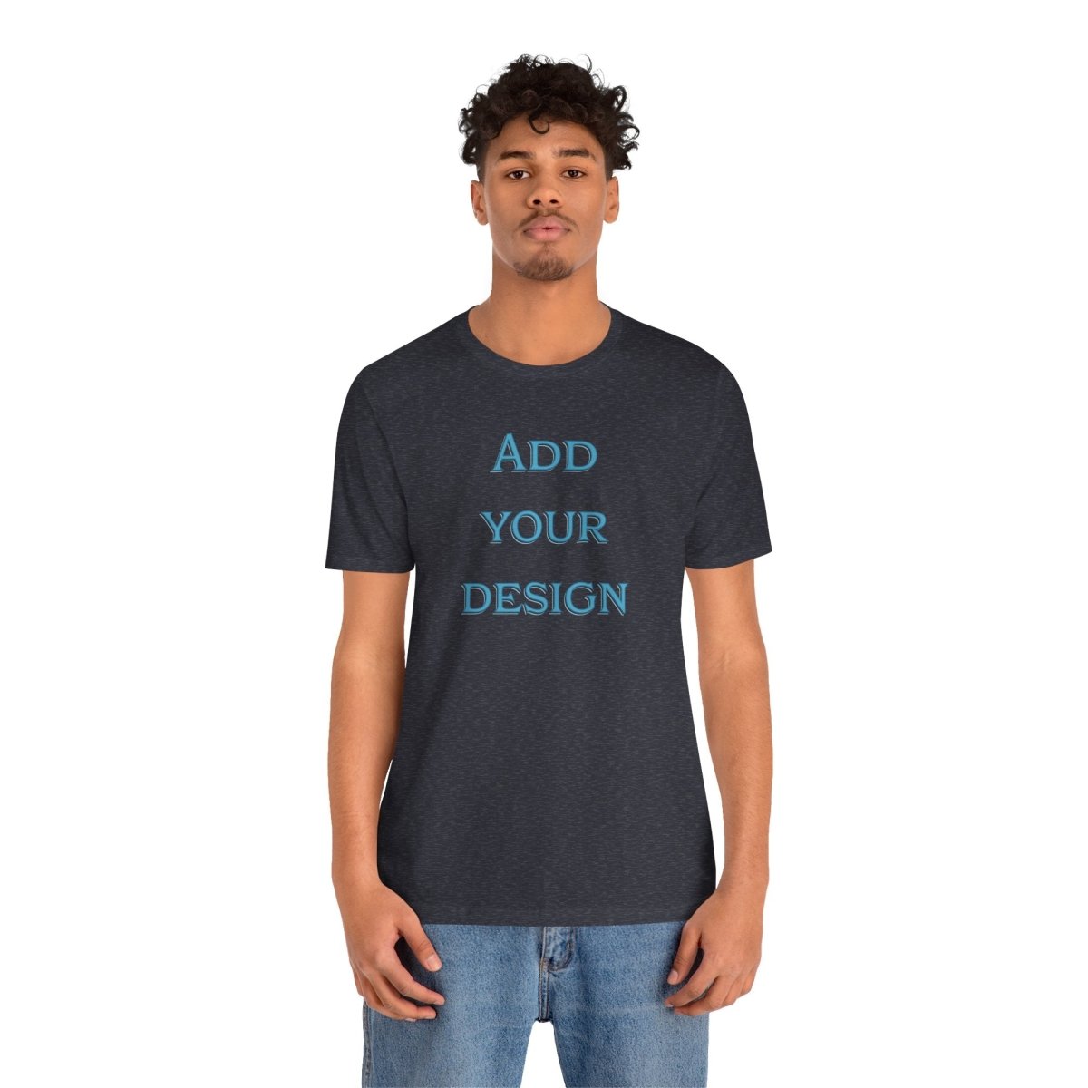 Printify Oracle Custom Stitch Tee featuring a unique aura design, showcased on a stylish casual T-shirt.