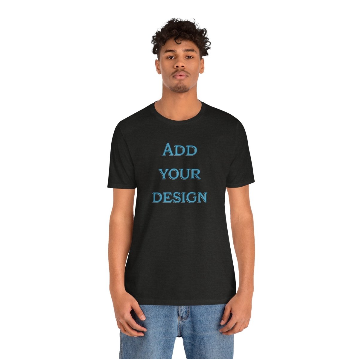 Oracle Custom Stitch T-Shirt by Printify featuring a unique aura design in vibrant colors on soft fabric.