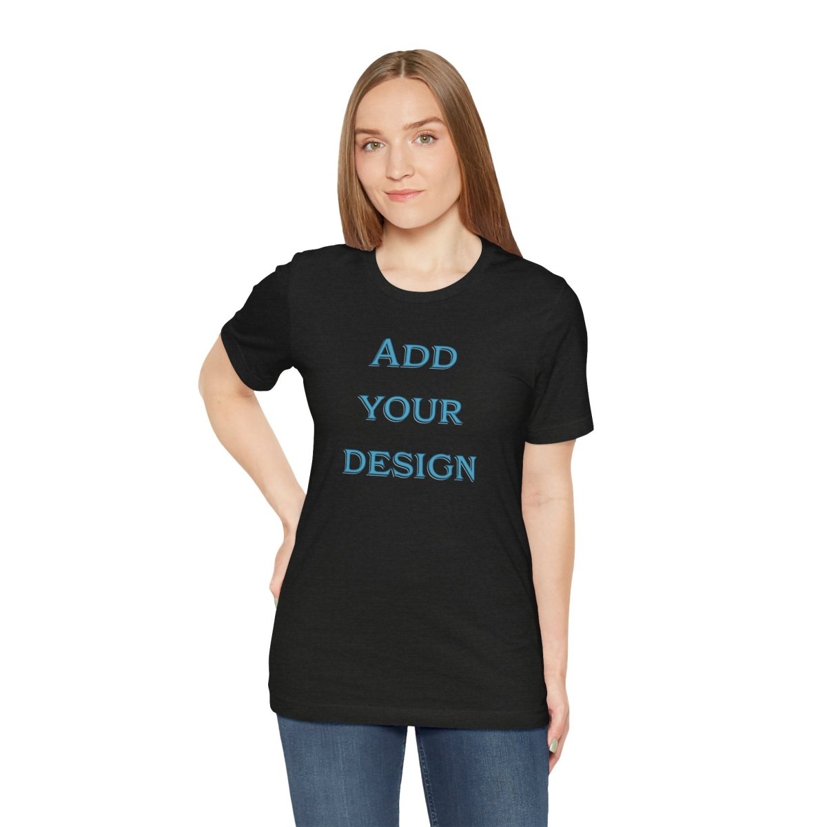 Oracle Custom Stitch T-Shirt by Printify featuring a unique aura design in vibrant colors on a comfortable cotton fabric.