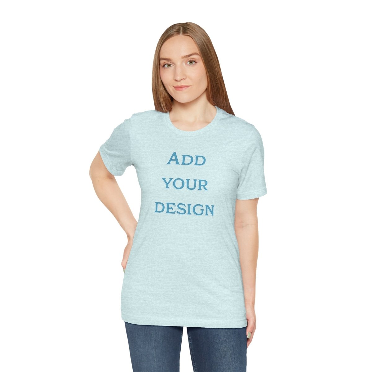 Printify Oracle Custom Stitch T-Shirt featuring a unique aura design, with vibrant colors and detailed stitching on soft fabric.