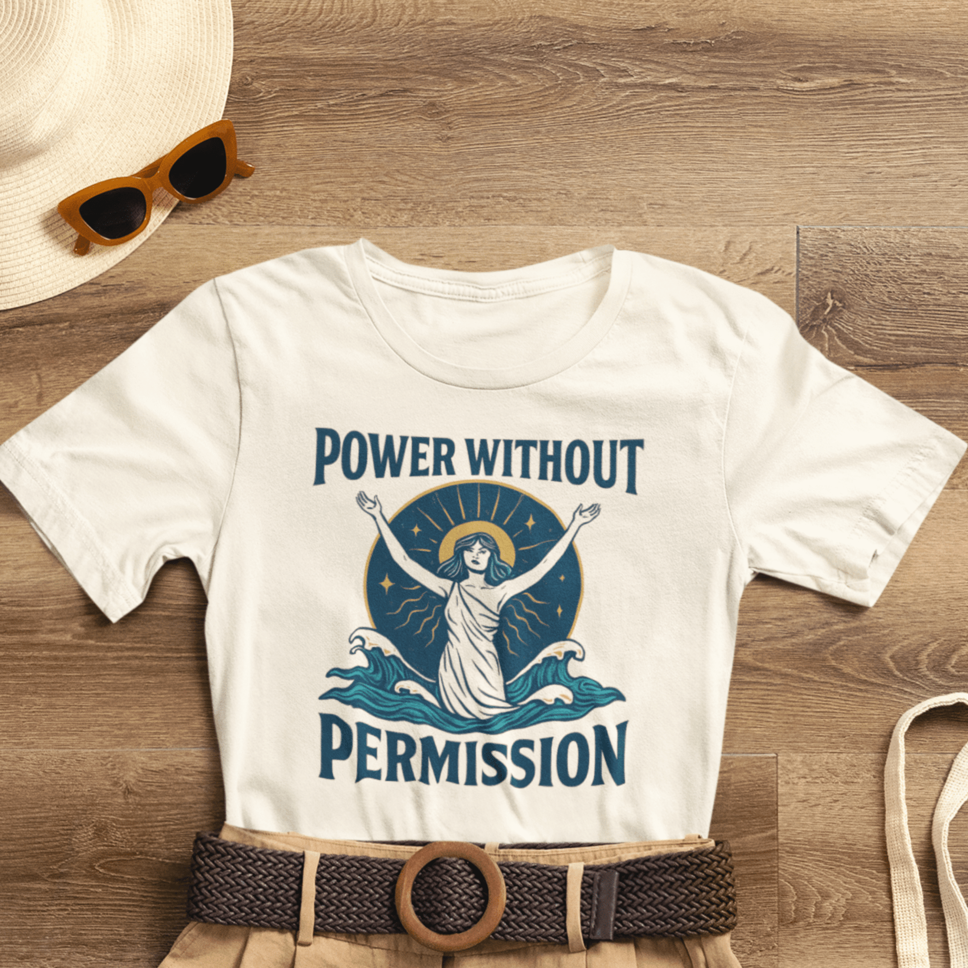 Power Without Permission Shirt – Feminist Activist Graphic Tee for Women’s Empowerment - Spirit Stitch