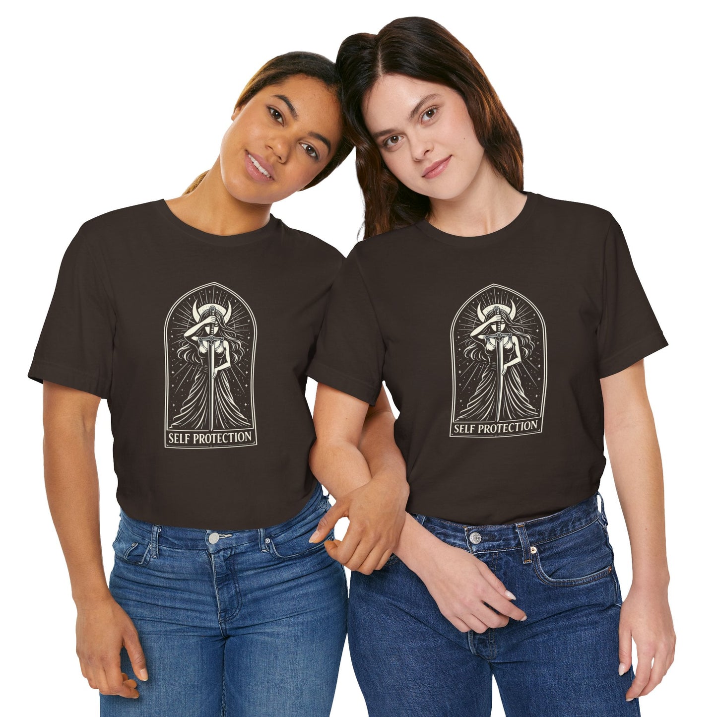 Protect Your Peace - Feminine Strength Statement Shirt - Spirit Stitch