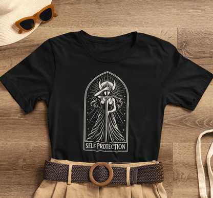 Protect Your Peace - Feminine Strength Statement Shirt - Spirit Stitch