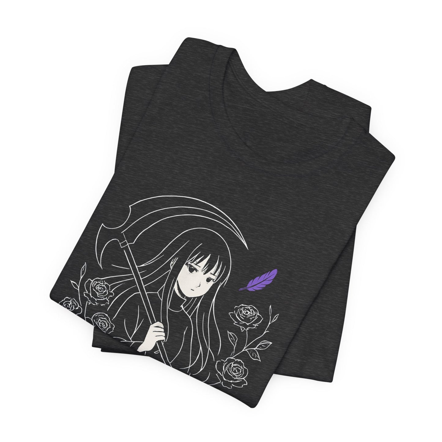 Protector of My Own Night – Goth Anime Moon Guardian T-Shirt - Spirit Stitch