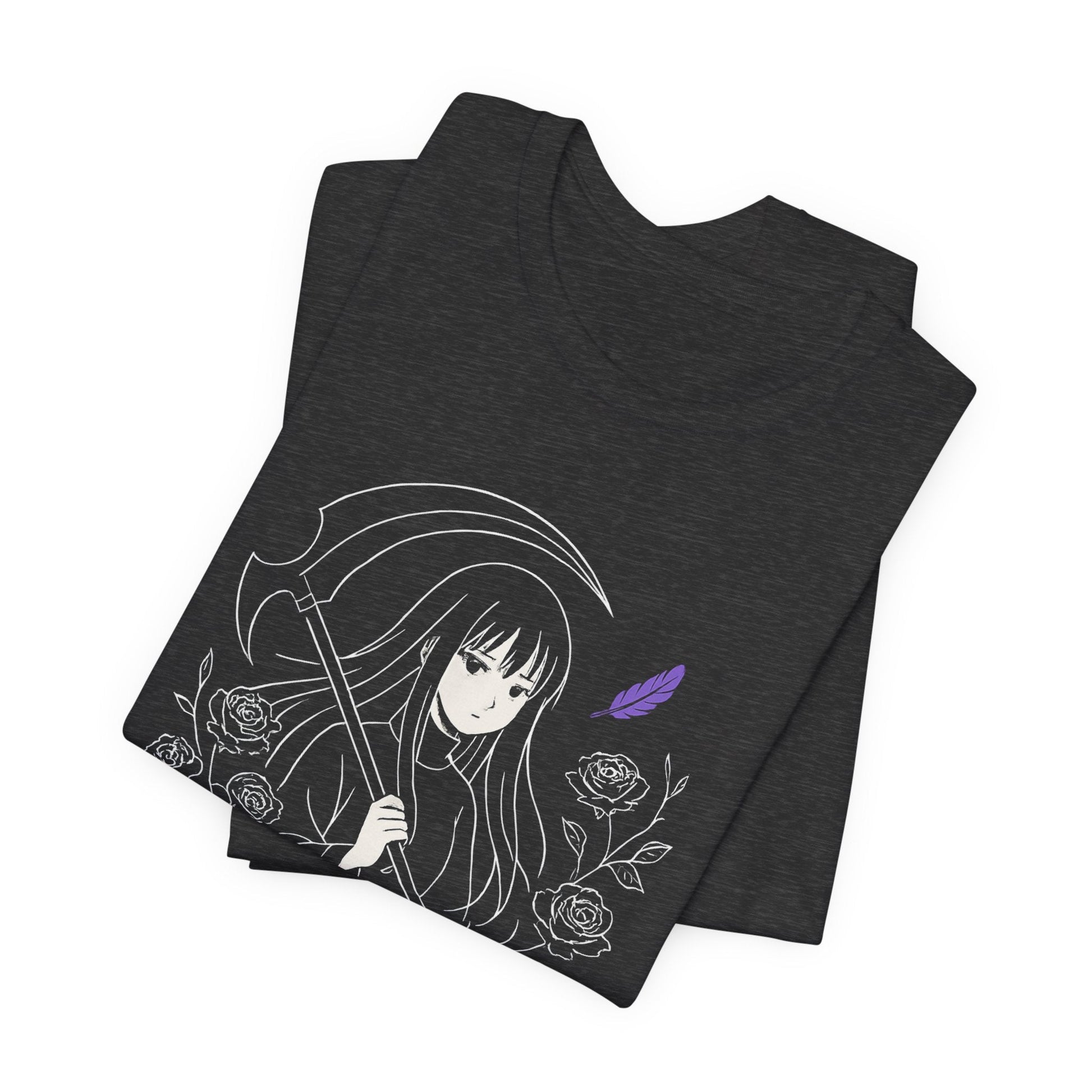 Protector of My Own Night – Goth Anime Moon Guardian T-Shirt - Spirit Stitch