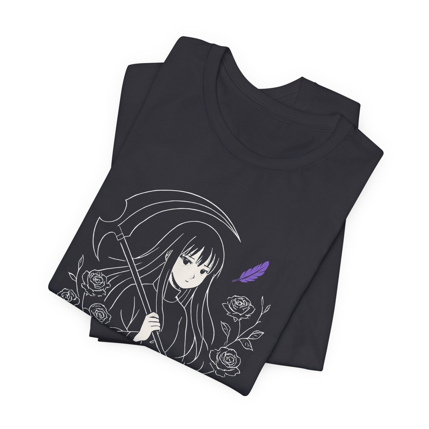 Protector of My Own Night – Goth Anime Moon Guardian T-Shirt - Spirit Stitch