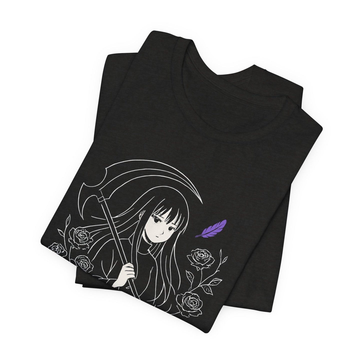 Protector of My Own Night – Goth Anime Moon Guardian T-Shirt - Spirit Stitch