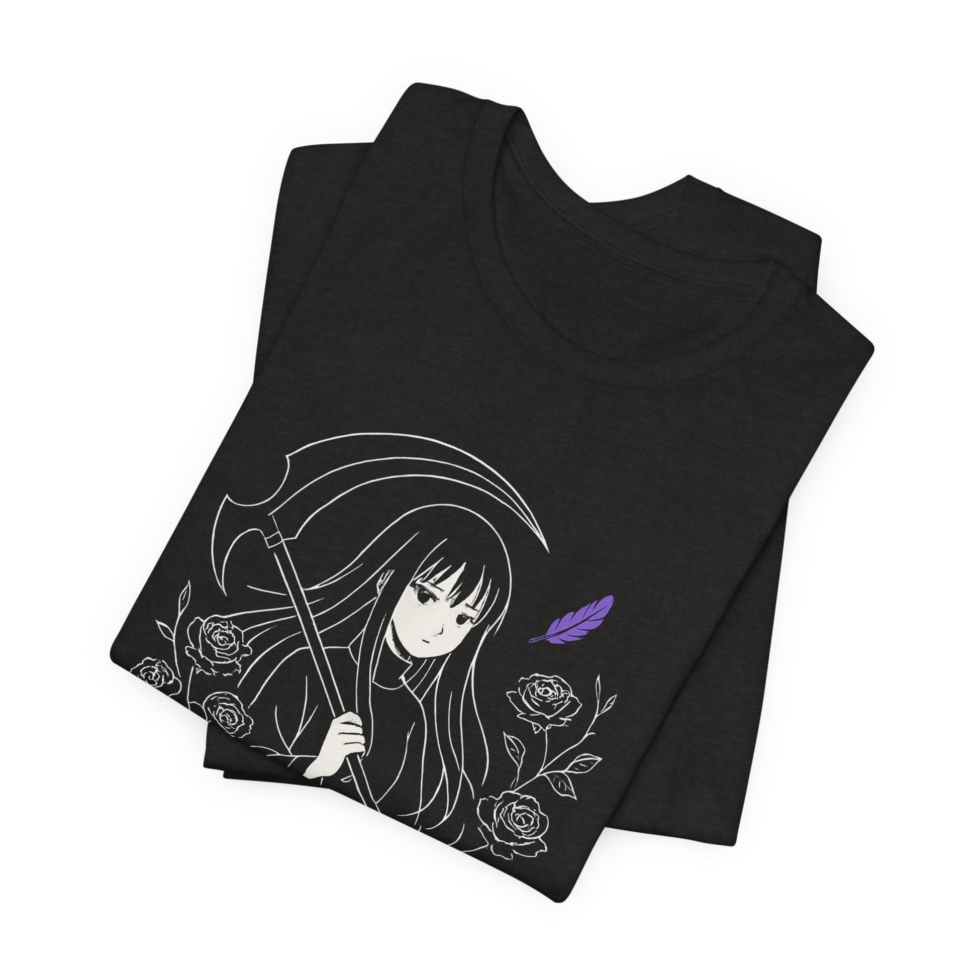 Protector of My Own Night – Goth Anime Moon Guardian T-Shirt - Spirit Stitch