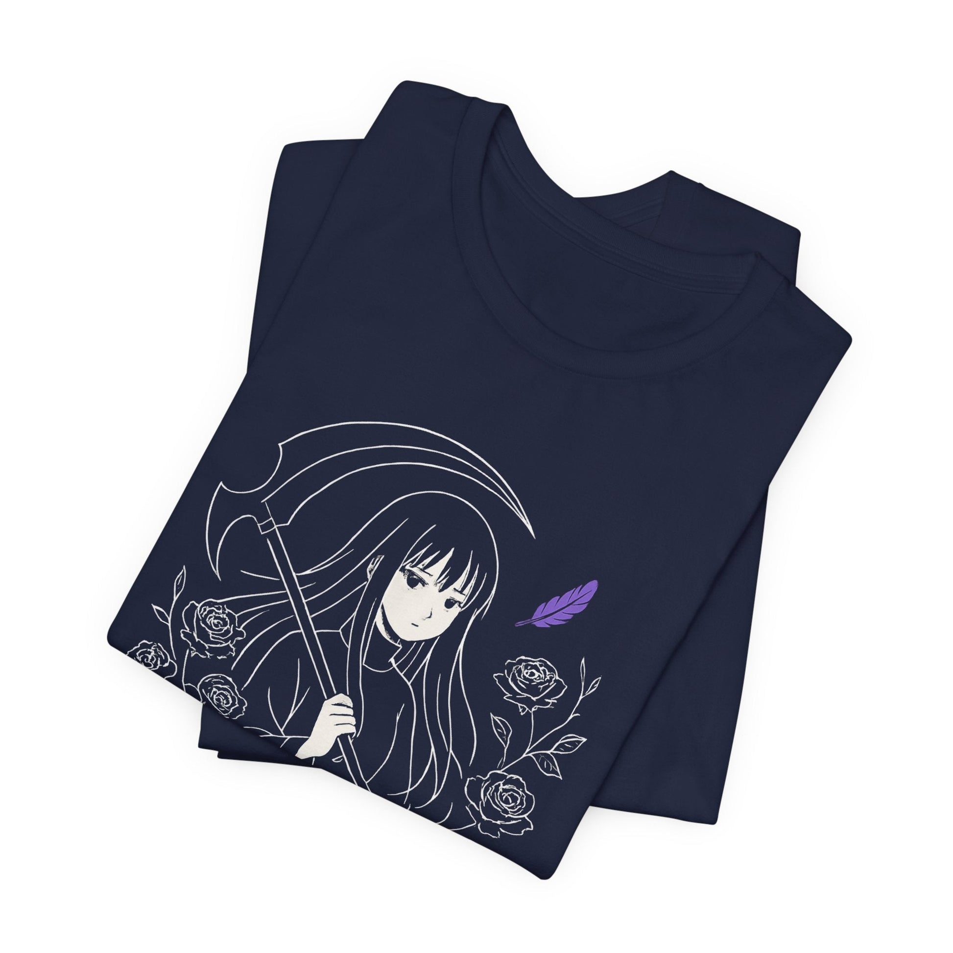 Protector of My Own Night – Goth Anime Moon Guardian T-Shirt - Spirit Stitch