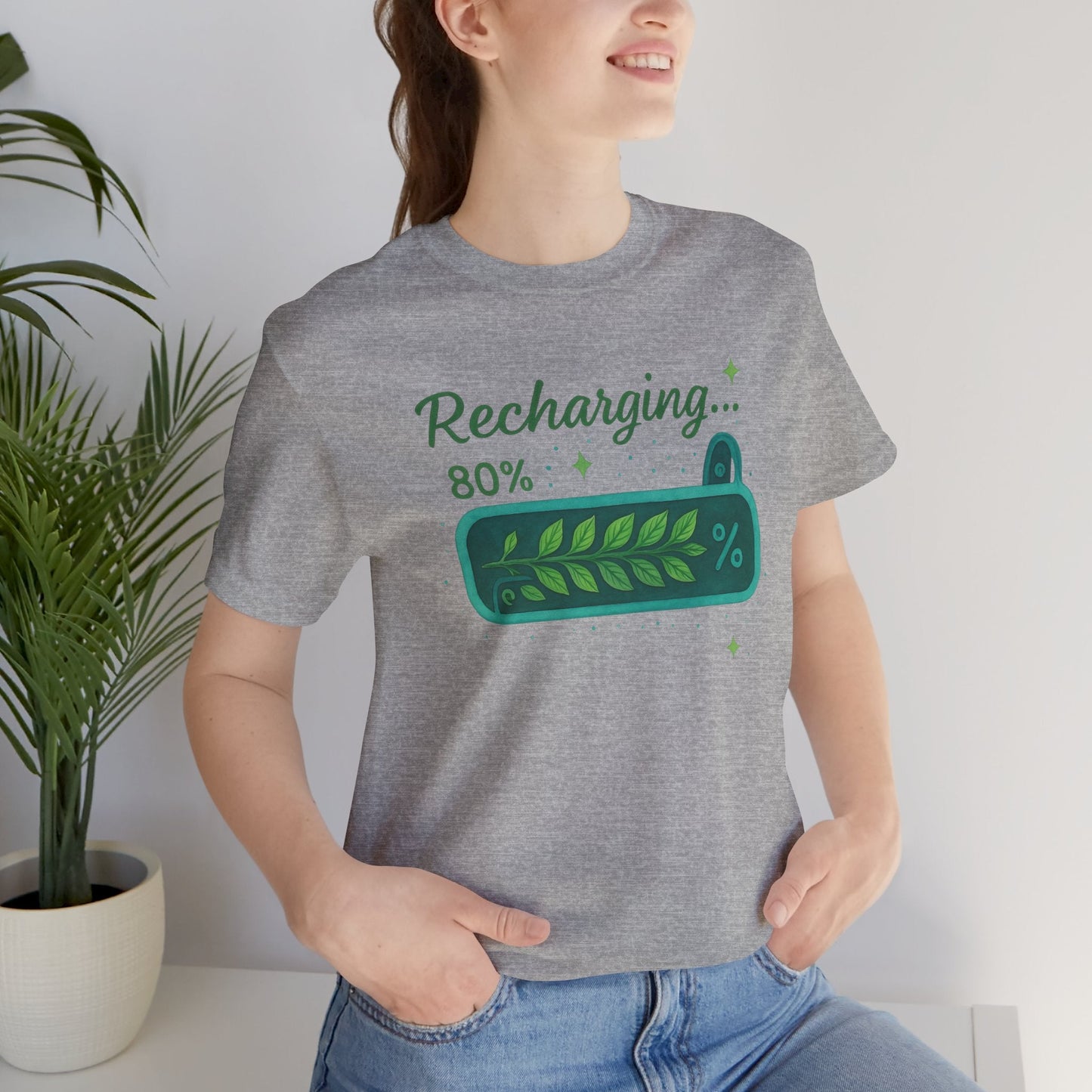 Recharging Mode – 80% Nature Battery Tee - Spirit Stitch
