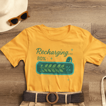 Recharging Mode – 80% Nature Battery Tee - Spirit Stitch