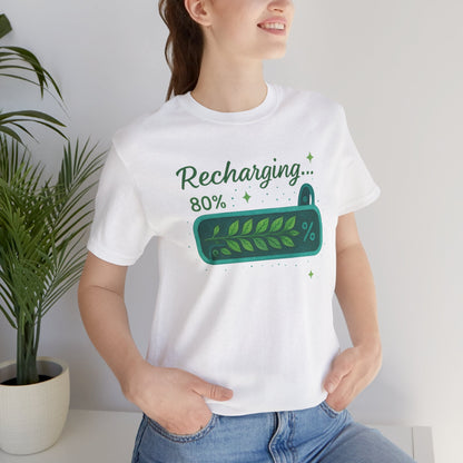 Recharging Mode – 80% Nature Battery Tee - Spirit Stitch