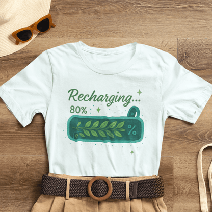 Recharging Mode – 80% Nature Battery Tee - Spirit Stitch