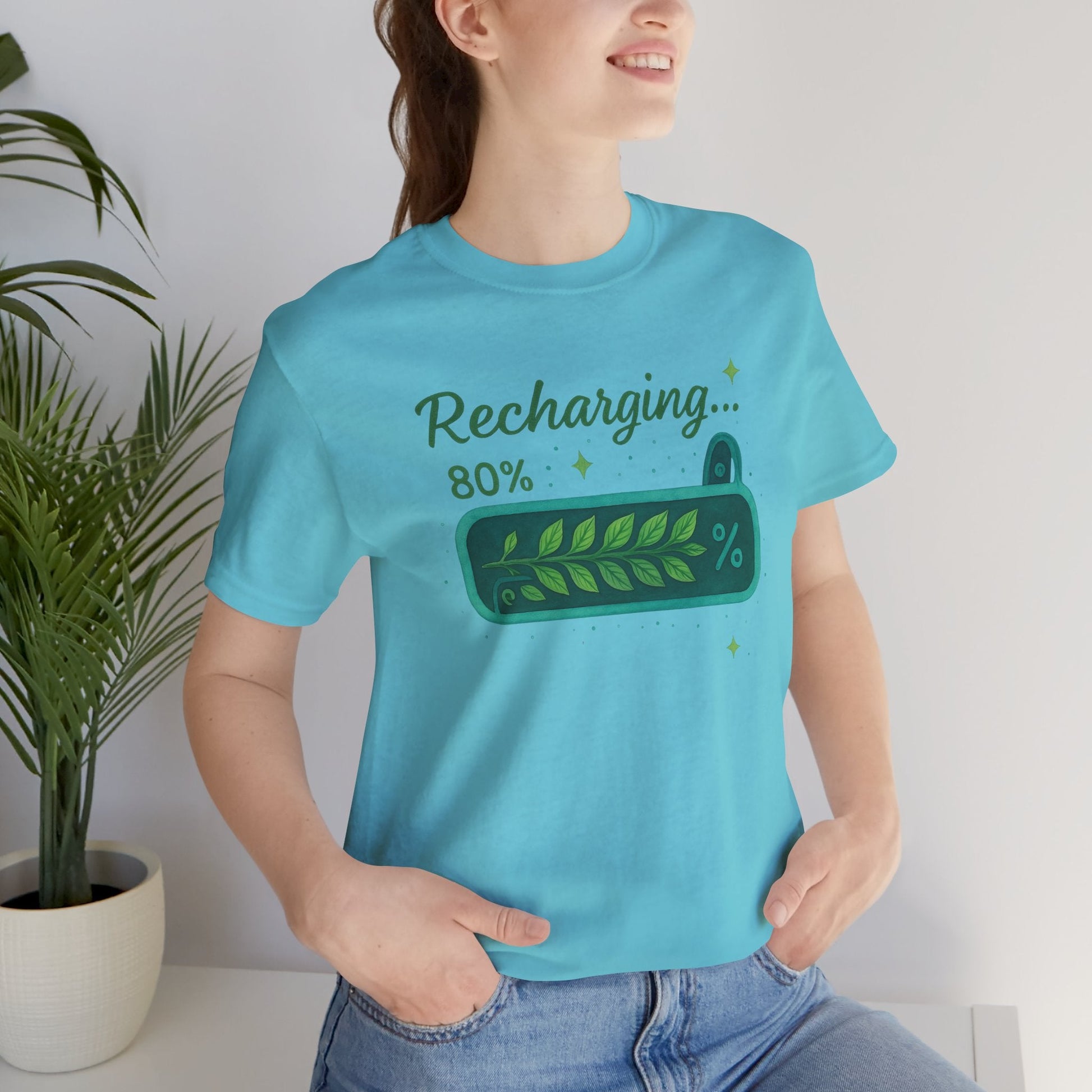 Recharging Mode – 80% Nature Battery Tee - Spirit Stitch