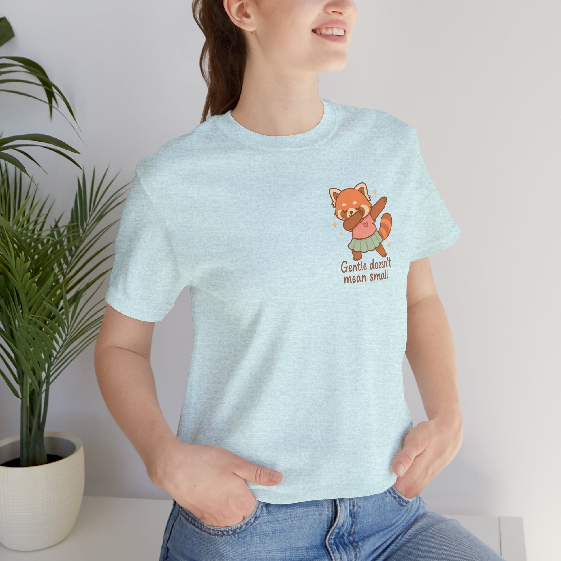Red Panda Affirmation T-Shirt – From the Mess I Make Magic | Positive Quote Tee | Cute Animal Graphic | Mental Health Support Gift - Spirit Stitch