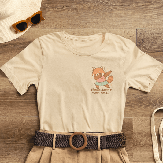 Red Panda Affirmation T-Shirt – From the Mess I Make Magic | Positive Quote Tee | Cute Animal Graphic | Mental Health Support Gift - Spirit Stitch