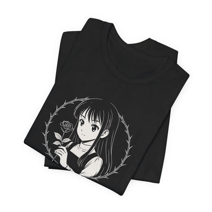 Respect My Space – Goth Anime Girl T-Shirt, Soft Rebel Aesthetic Tee, Dark Fairycore Graphic Shirt - Spirit Stitch