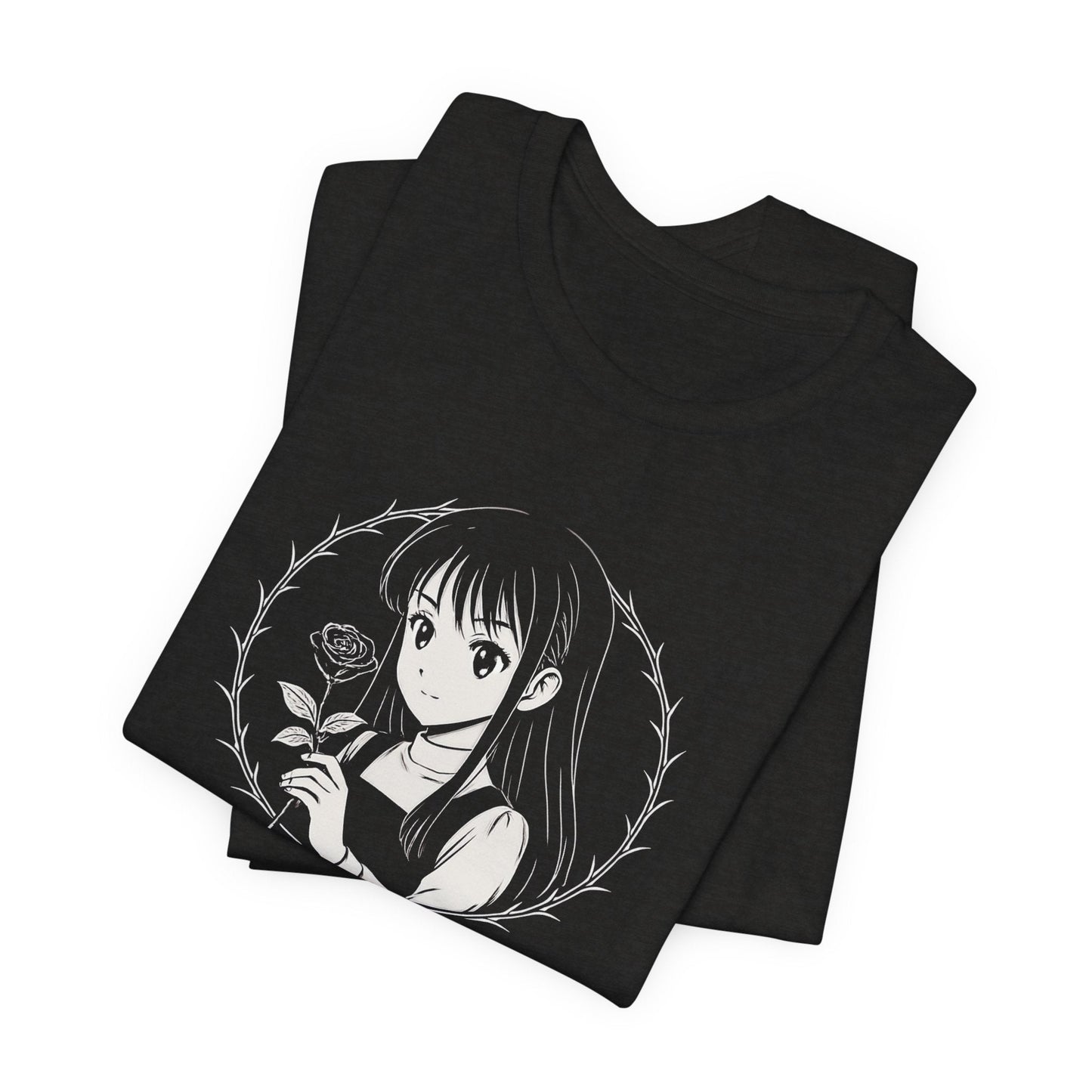 Respect My Space – Goth Anime Girl T-Shirt, Soft Rebel Aesthetic Tee, Dark Fairycore Graphic Shirt - Spirit Stitch