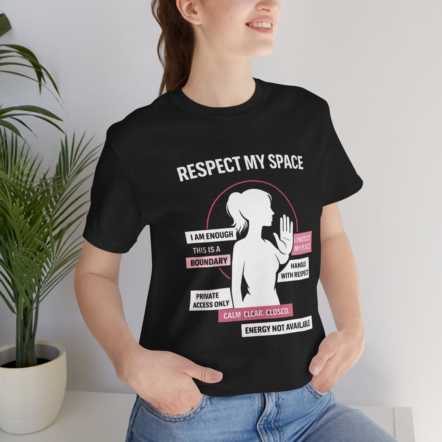 Respect My Space T-Shirt – Bold Boundaries Graphic Tee for Women - Spirit Stitch