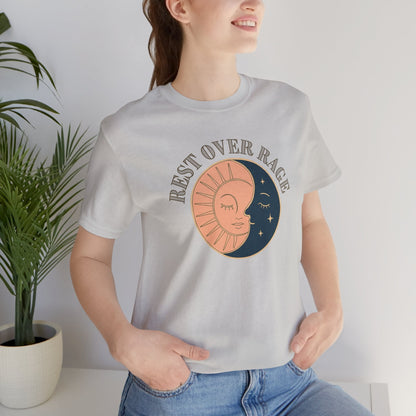 Rest Over Rage Shirt – Sun and Moon Graphic Tee, Self - Care Mindfulness T-Shirt - Spirit Stitch