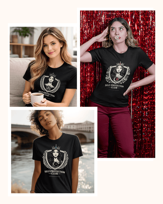 Self - Protection Club Trio – Ruby, Sapphire & Emerald Set of 3 Empowerment Tees - Spirit Stitch