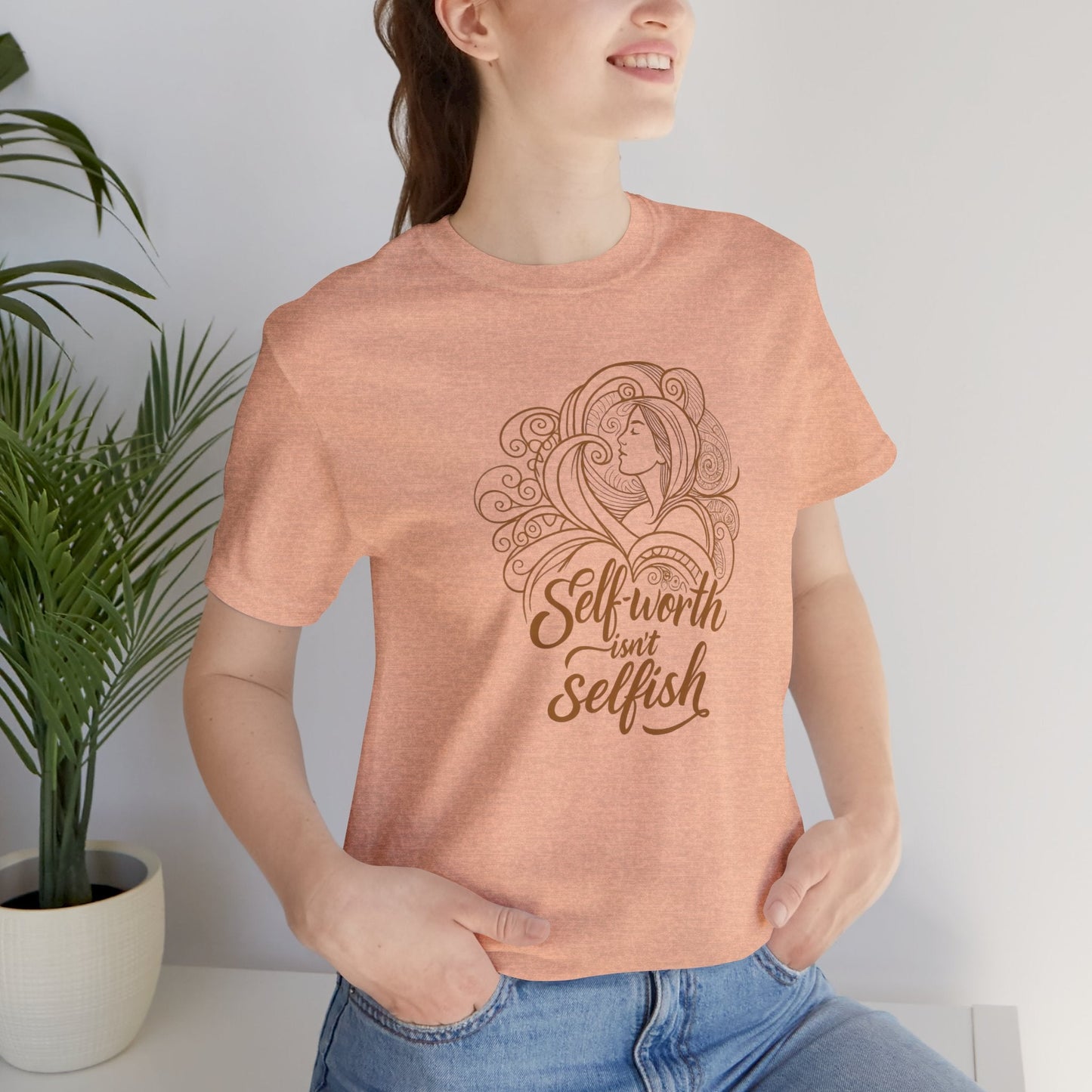 Self - Worth Isn’t Selfish T-Shirt – Empowerment Graphic Tee - Spirit Stitch