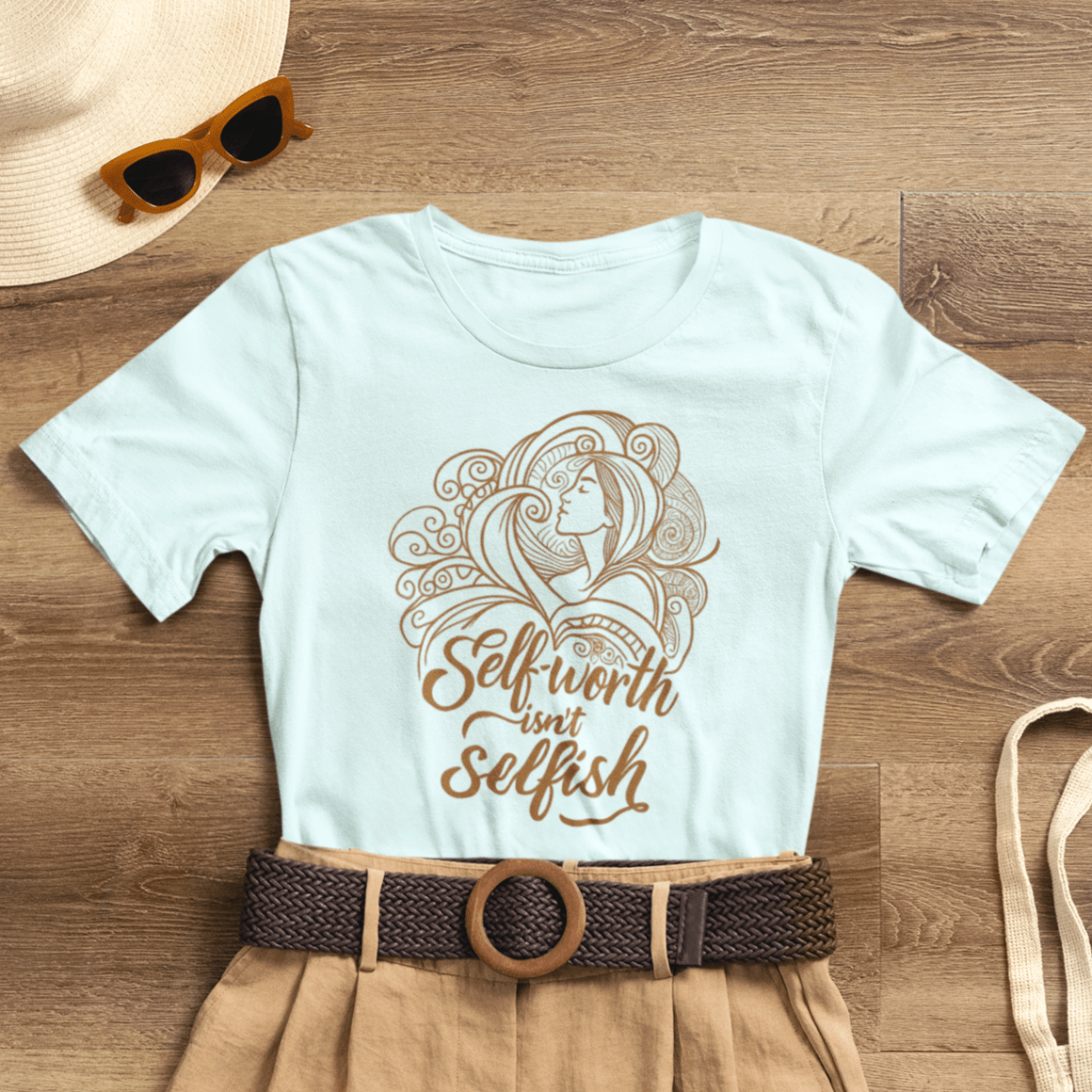 Self - Worth Isn’t Selfish T-Shirt – Empowerment Graphic Tee - Spirit Stitch