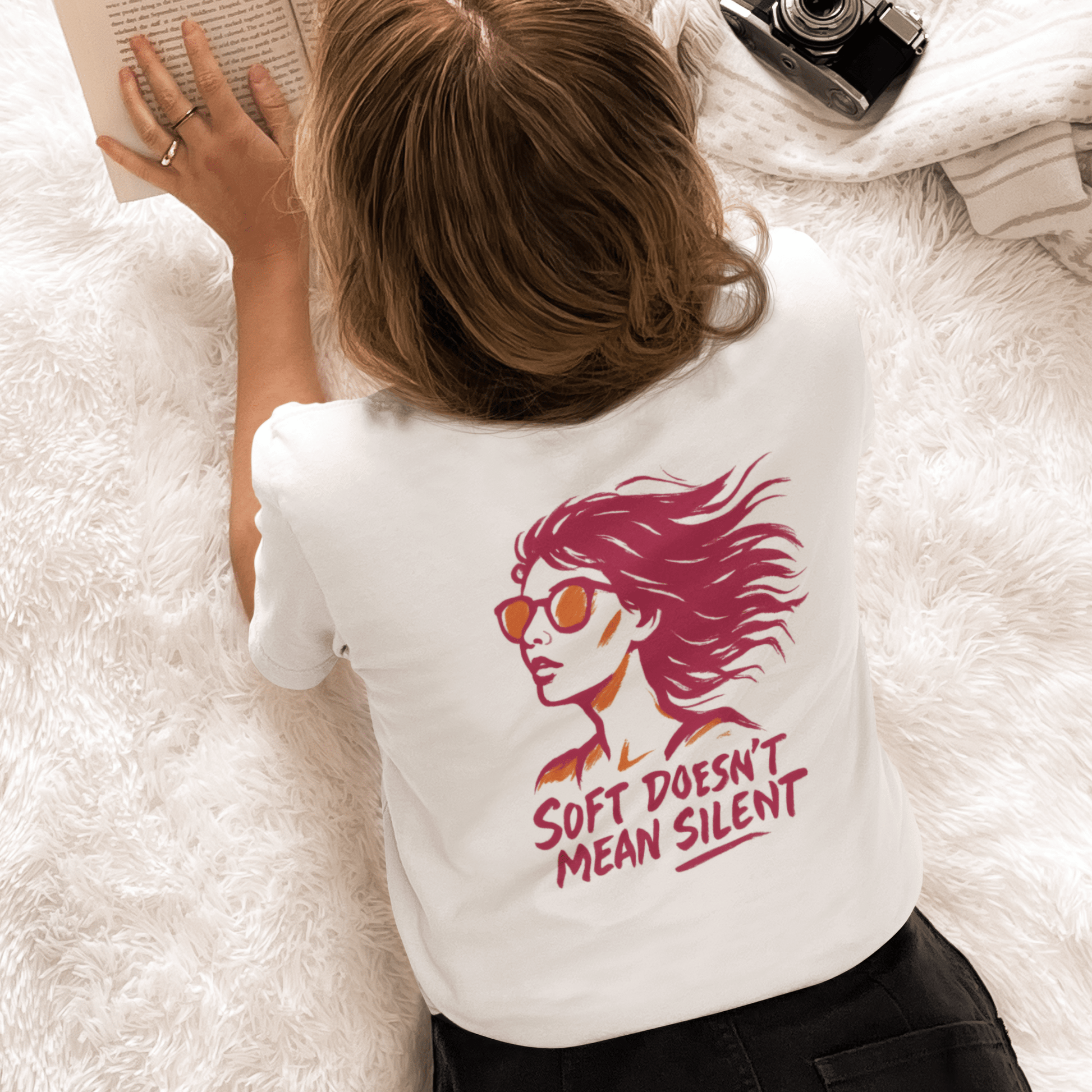 Soft Doesn’t Mean Silent Feminist T-Shirt – Bold Empowerment Tee for Women, Unisex Graphic Statement Top - Spirit Stitch