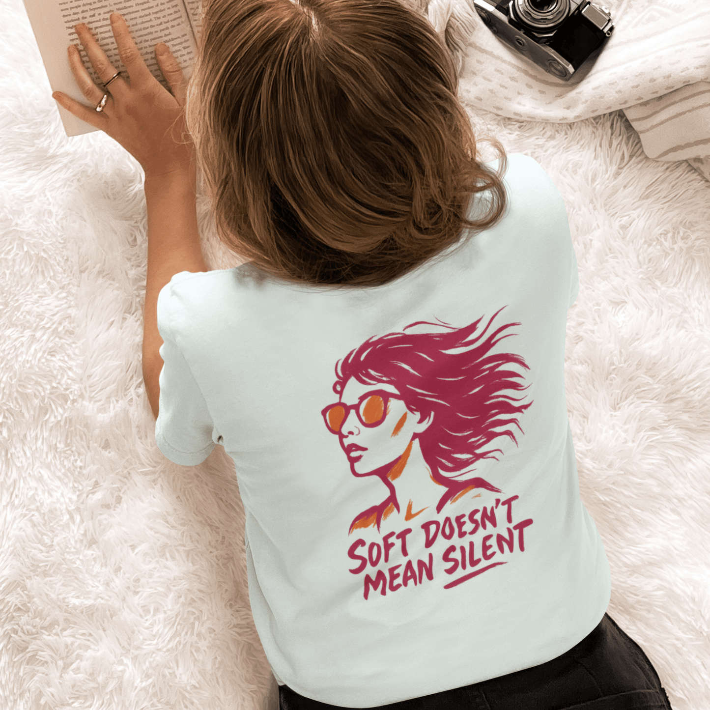 Soft Doesn’t Mean Silent Feminist T-Shirt – Bold Empowerment Tee for Women, Unisex Graphic Statement Top - Spirit Stitch