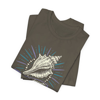 Soft Doesn’t Mean Weak Shirt | Seashell Empowerment Tee | Ocean Calm Strength Top | Gentle Rebels Collection - Spirit Stitch