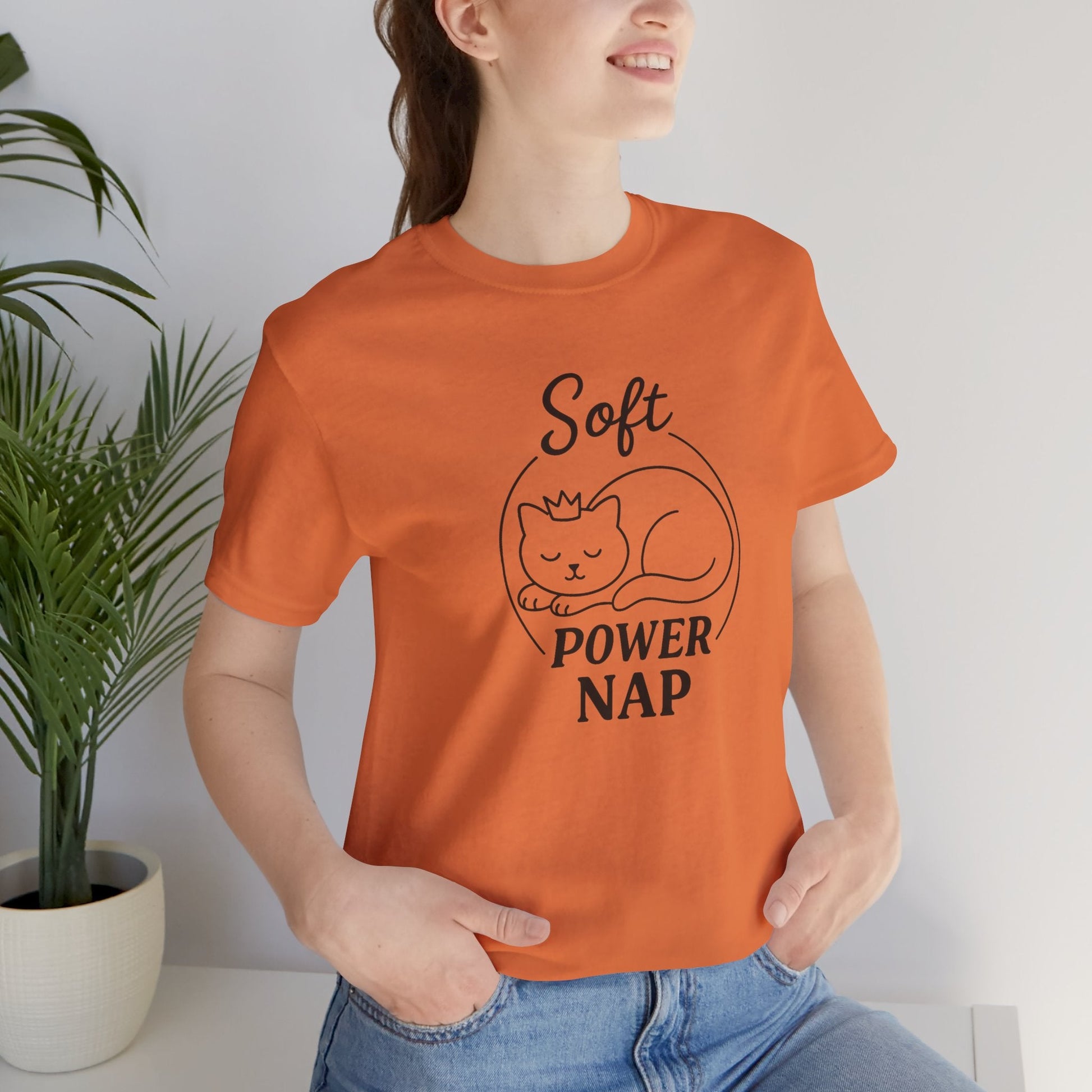 Soft Power Nap Cat Shirt – Cozy Cat Lover Tee, Cute Sleep Graphic T-Shirt - Spirit Stitch